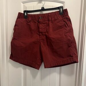 Men's BearBottom Classic Red Flat Front Shorts